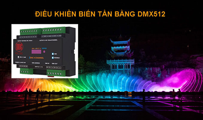 Điều khiển biến tần bằng DMX