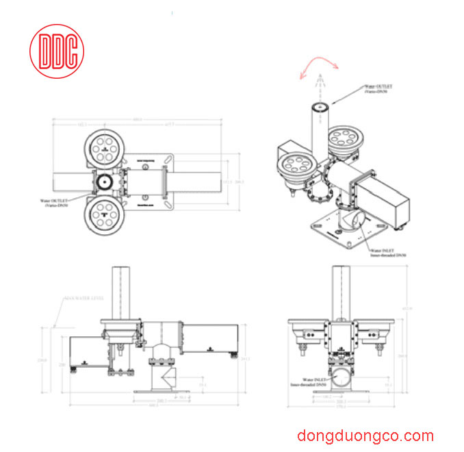 Cấu tạo vòi biến hình