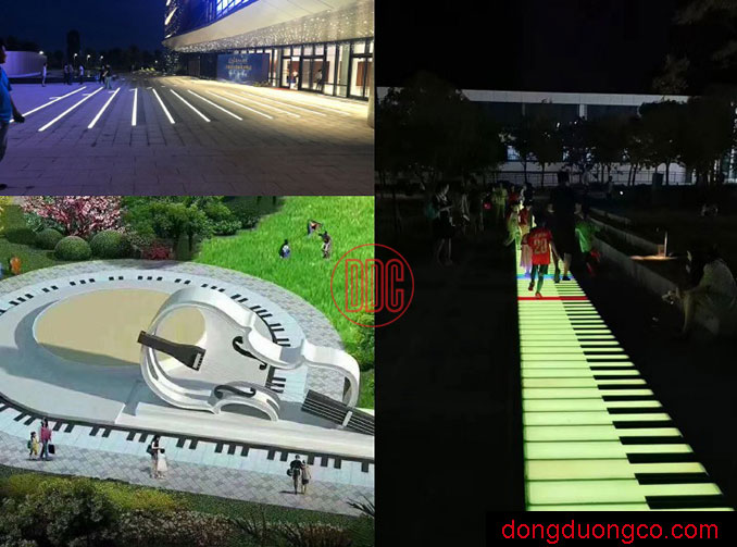 Đèn LED thanh tương tác cho trẻ em vui chơi tại công viên và quảng trường Đèn LED thanh tương tác