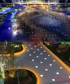 Đèn gạch vuông cho quảng trường