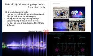 Thiết kế điện và ánh sáng nhạc nước