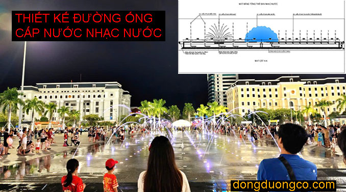 Thiết kế đường ống cấp nước nhạc nước